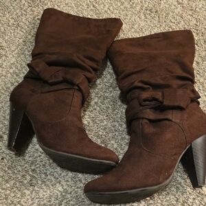 Brown Suede Women's Boots